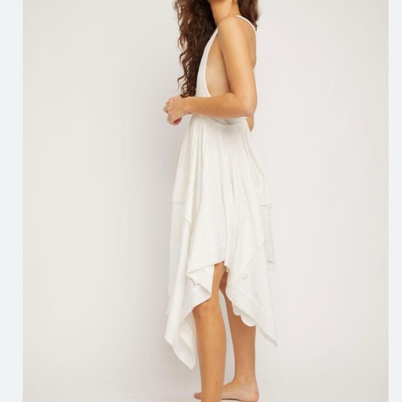 FREE PEOPLE FLORAL FIELDS MAXI TOP WITH CUTWORK LACE DETAIL 50% OFF - Picture 3 of 4